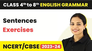 Sentences Exercises for Class 7  English Grammar Class 7 [upl. by Neimad]