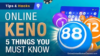 Playing Keno Online  5 Things You Must Know [upl. by Sivert772]