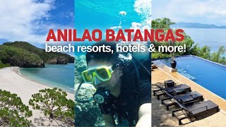 10 BEST ANILAO BATANGAS Beach Resorts amp Hotels Luxury amp Affordable 2022 [upl. by Nodnnarb]