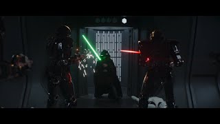 Luke Skywalker vs Dark Troopers  The Mandalorian Season Two 2020 [upl. by Melisenda]