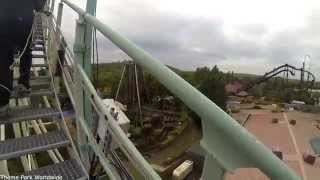 Colossus Roller Coaster Lift Hill Climb  Thorpe Park [upl. by Feigin]