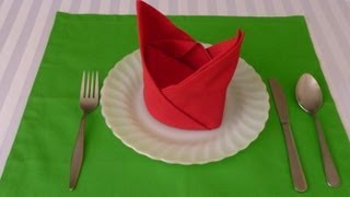 Napkin Folding  The Crown [upl. by Nedyarb]