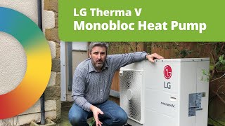 Monobloc Air to Water Heat Pump Installation  Using LGs Therma V [upl. by Yvette704]