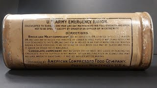 1906 US Army Emergency Ration Preserved Survival Food Testing 24 Hour MRE Review [upl. by Gerson]