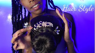 ASMR Realistic Hair Styling Hair Brushing amp scalp massage💆 [upl. by Nnaed916]