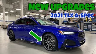 2021 Acura TLX ASpec SHAWD  Oem Lip Bodykit Installation Guide and Vossen HF3 Wheel Upgrades [upl. by Mabelle]