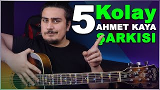 1 RİTİM 5 AHMET KAYA ŞARKISI Kolay Gitar Şarkıları Dersi [upl. by Laban]