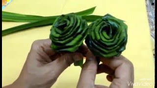 How to make bigger pandan roses [upl. by Shapiro]