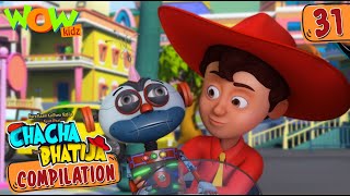 Chacha Bhatija  Compilation 31  Funny Animated Stories  Wow Kidz [upl. by Olenolin]