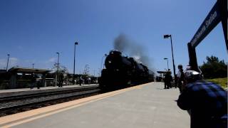 Santa Fe 484 Steam Locomotive 3751 High Speed Pass in 1080p [upl. by Annair]