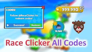 Race Clicker All Codes Try Now [upl. by Lagas]