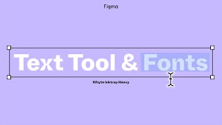 Figma Tutorial Text Tool and Fonts [upl. by Hamlani601]