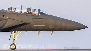 F15E Strike Eagle Fighter Jet US Air Force [upl. by Nirre]