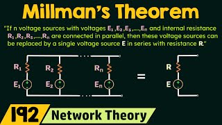 Millmans Theorem [upl. by Finzer]