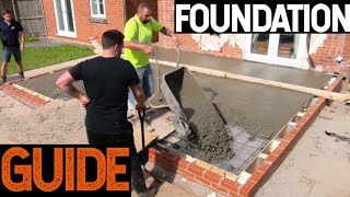 Bricklaying  How To Do Foundations For House Extension [upl. by O'Hara]