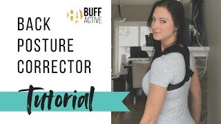 How To Wear a Posture Corrector  BUFF ACTIVE  Tutorial [upl. by Anastassia]