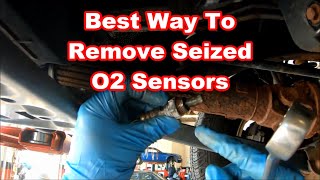 Best Technique For Removing Stuck O2 Sensors  Dont Gall The Threads [upl. by Ahens584]