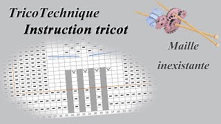 Tuto tricot  Maille inexistante [upl. by Nayt]