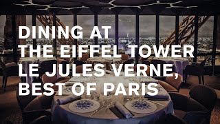 Le Jules Verne Eiffel tower dining where to eat in Paris [upl. by Werd]