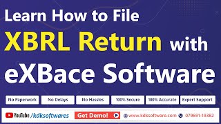 Learn How to File XBRL Return with eXBace Software  Full Webinar [upl. by Ayel]