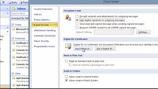 Signing amp Encrypting MS Outlook Mail with Email Certificates [upl. by Hnao337]