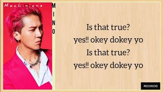 Mino Okey Dokey feat Zico EASY LYRICS [upl. by Knah]