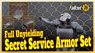 Trying to Get Fallout 76 Full Unyielding Secret Service Armor Set Weeks and Weeks of Grind PAIN [upl. by Atinaujnas]