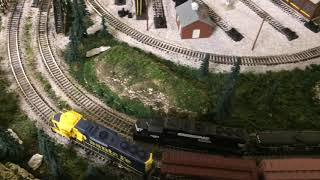 4 x 8 HO model railroad layout [upl. by Lj]