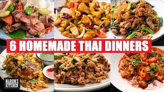 6 Thai Dinners You Can Make At Home  Quarantine Cooking  StayHome WithMe  Marions Kitchen [upl. by Ninos633]