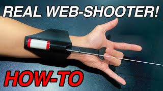 How to SpiderMan Web Shooter FUNCTIONAL Real DIY No Way Home [upl. by Avuha]