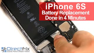 How To iPhone 6S Battery Replacement done in 2 minutes [upl. by Kinny]