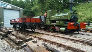 Mountsorrel Railway steam shunting at Nunckley Quarry with 040 Colin McAndrew [upl. by Nauqyaj68]