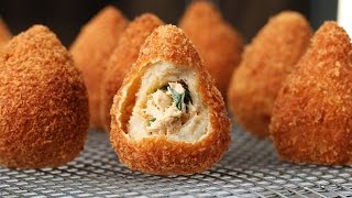 Brazilian Chicken Croquettes Coxinha [upl. by Amlet667]