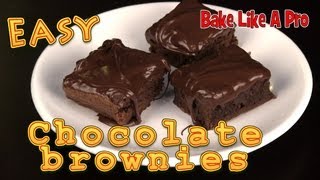 Easy Chocolate Brownies Recipe [upl. by Hersh516]