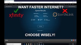 Switching from Earthlink to Xfinity Part 1  Final Earthlink Speed Test [upl. by Nogaem]