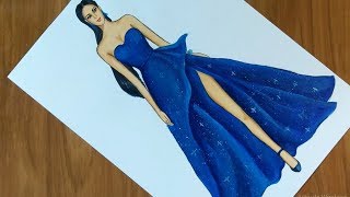 Fashion Illustration Painting [upl. by Marielle]