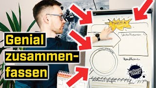 Geniale Zusammenfassungen schreiben 2021 ➡ Lernen radikal vereinfachen [upl. by Yevreh]