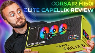 Corsair iCUE H150i Elite Capellix Review More RGB  Commander CORE [upl. by Hellah]