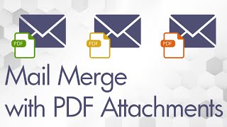 How to Mail Merge with PDF attachment in Word [upl. by Levania254]