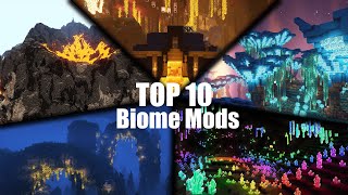 TOP 10 119 Best Minecraft Biome Mods [upl. by Ainattirb]