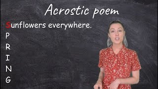 Acrostic Poem for Kids [upl. by Cari]