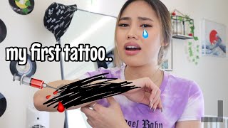 I got a tattoo forearm  my tattoo experience [upl. by Ariahay]