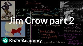 Jim Crow part 2  The Gilded Age 18651898  US History  Khan Academy [upl. by Velda]