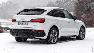 New Audi Q5 Sportback S Line 2021  DRIVING exterior amp interior 40 TDI  better than BMW X4 [upl. by Anelleh94]