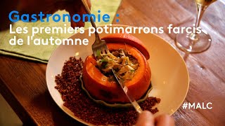 Gastronomie  les premiers potimarrons farcis de lautomne [upl. by Enymzaj]