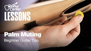 Palm Muting  Beginner Guitar Tips [upl. by Anaoy308]