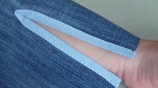 How to Sew a Sleeve Placket with Bias Tape [upl. by Gaynor]