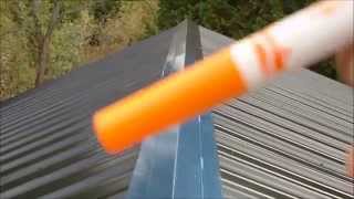 DIY Metal Roofing Installation Basic HowTo Video [upl. by Sirrom]