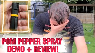 POM OC Pepper Spray Review  Tips amp Demonstration [upl. by Uzzial]