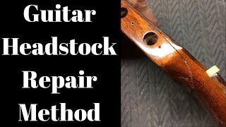 Guitar Headstock Repair Method Beau Hannam Guitars [upl. by Rem]